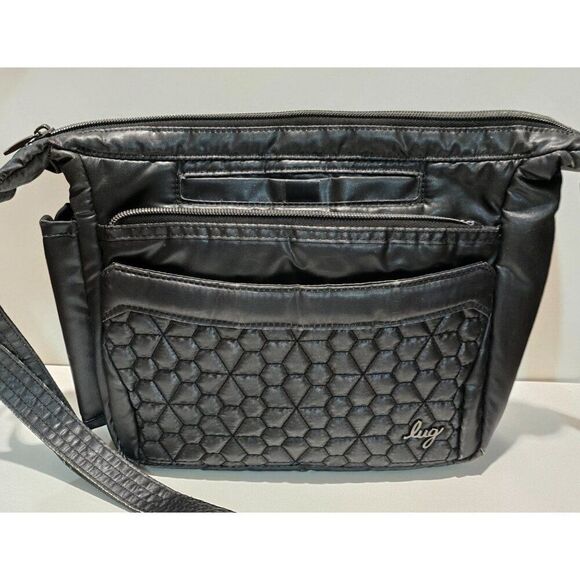 Lug Quilted Crossbody Bag With Multiple Zipper Pockets & Adjustable Strap - Picture 1 of 13